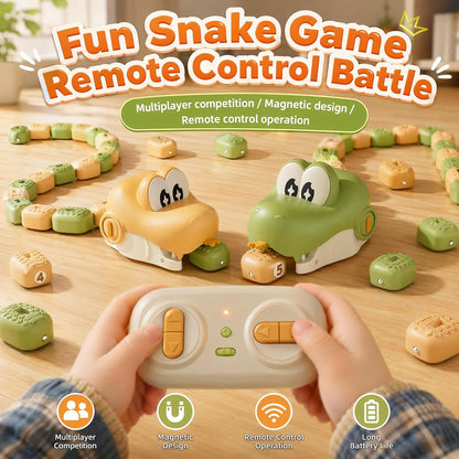 Magnetic Snake Game Toy Eating Itself with Sound & Light for Kids Gift