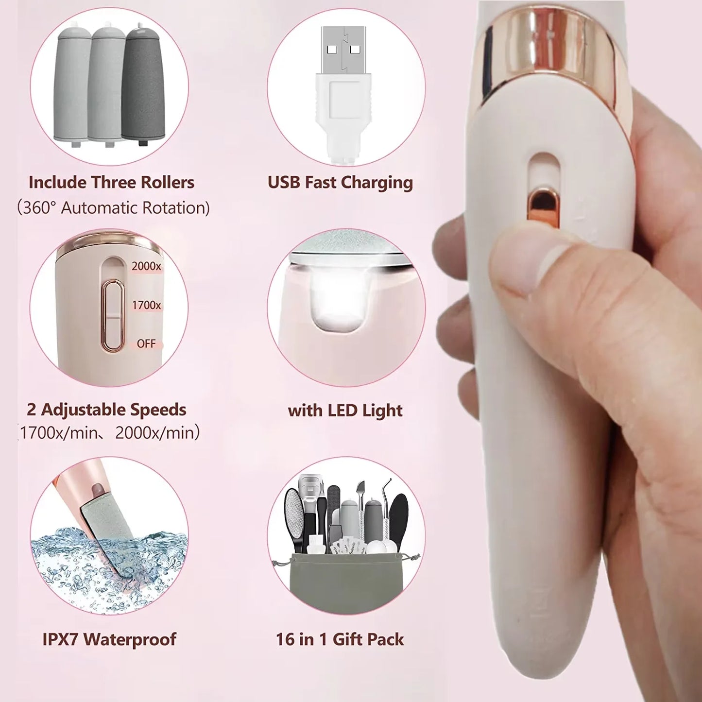  Electric Foot Callus Remover 