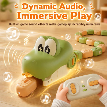 Magnetic Snake Game Toy Eating Itself with Sound & Light for Kids Gift